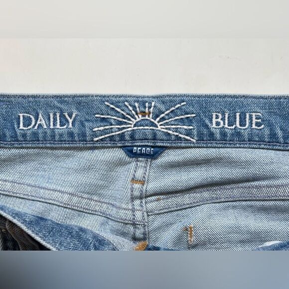 AG Jeans x Daily Blue Peace wide leg flare Denim jeans 26 or 30 NWT - Picture 11 of 15